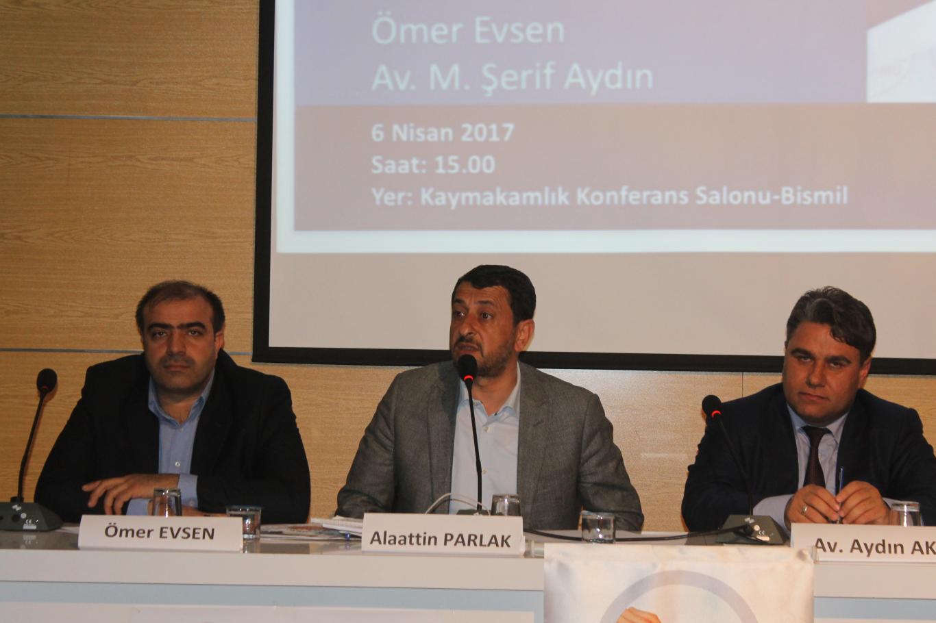 Anadolu Evet Platformu Bismil’de panel düzenledi